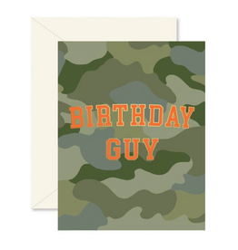 Camo Birthday Guy Greeting Card