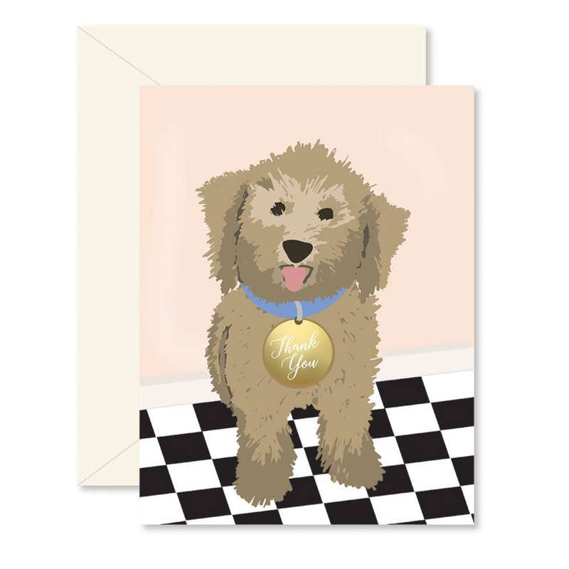 Dog Thank You Greeting Card
