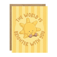 Brighter With You Sun Birthday Card