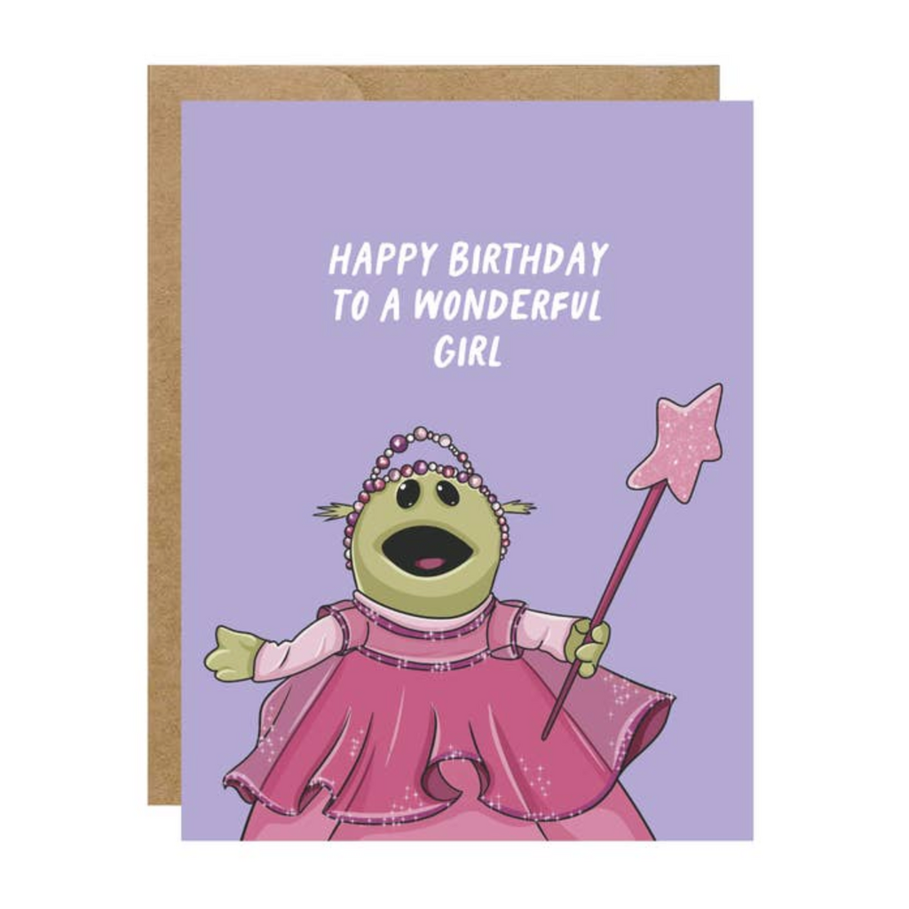 Happy Birthday To A Wonderful Girl Card