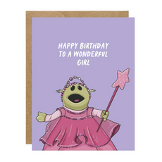 Happy Birthday To A Wonderful Girl Card