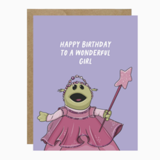 Happy Birthday To A Wonderful Girl Card