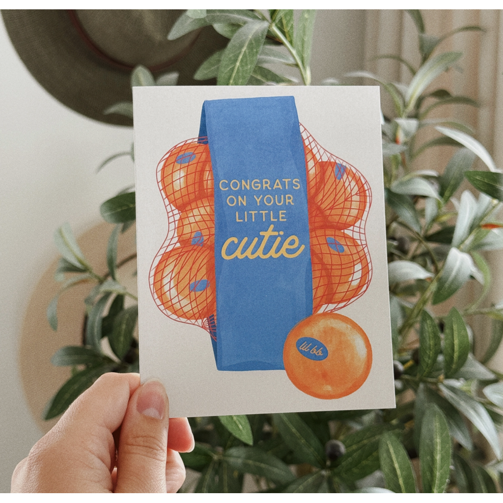 Congrats On Your Little Cutie Baby Card