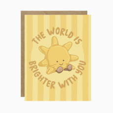 Brighter With You Sun Birthday Card