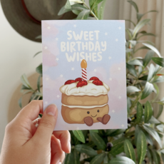 Sweet Birthday Wishes Cake Jelly Card