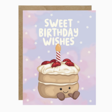 Sweet Birthday Wishes Cake Jelly Card