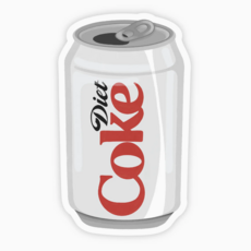 Crispy Diet Cola Can Vinyl Sticker