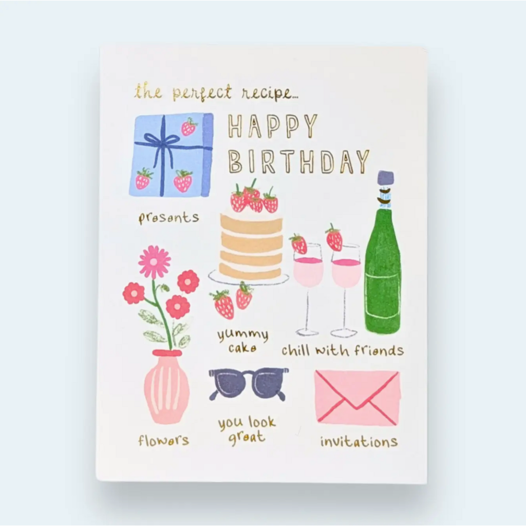 Perfect Recipe Birthday Card