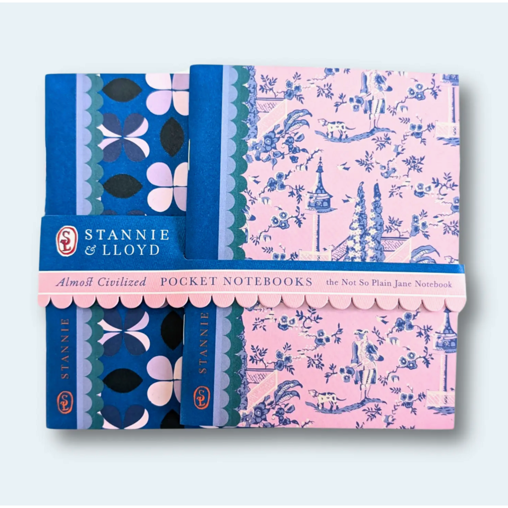 Modern Toile Pocket Notebook Duo