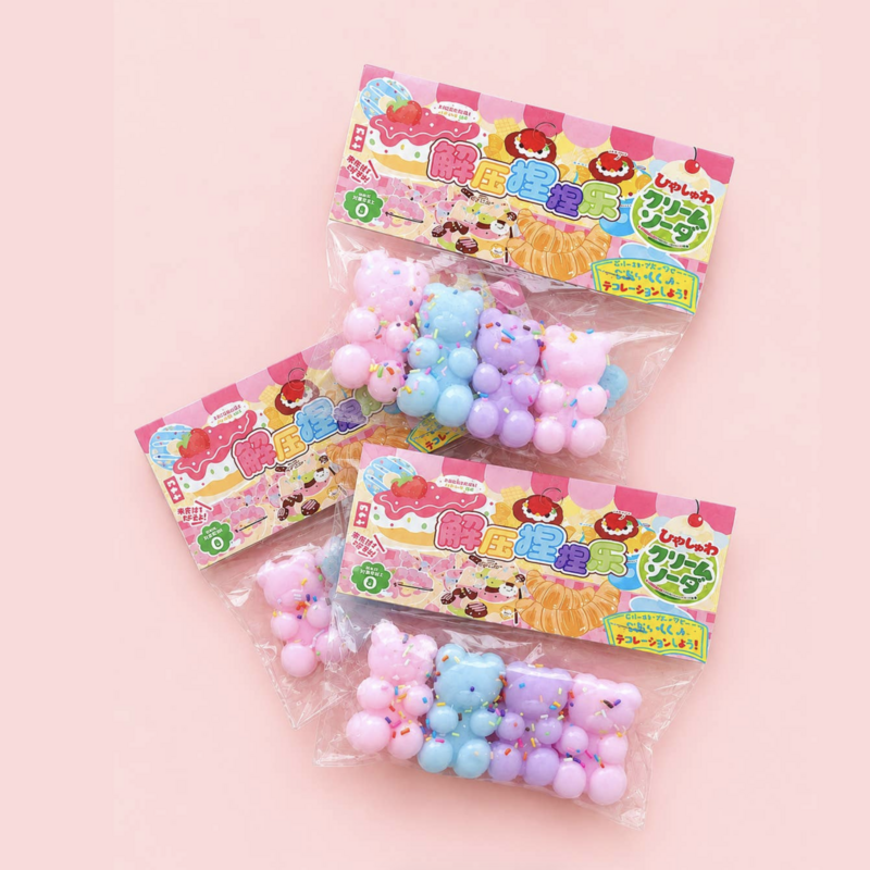 Sprinkle Puff Gummy Bears - Taba Squishy