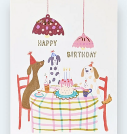 Pups Party Happy Birthday Card