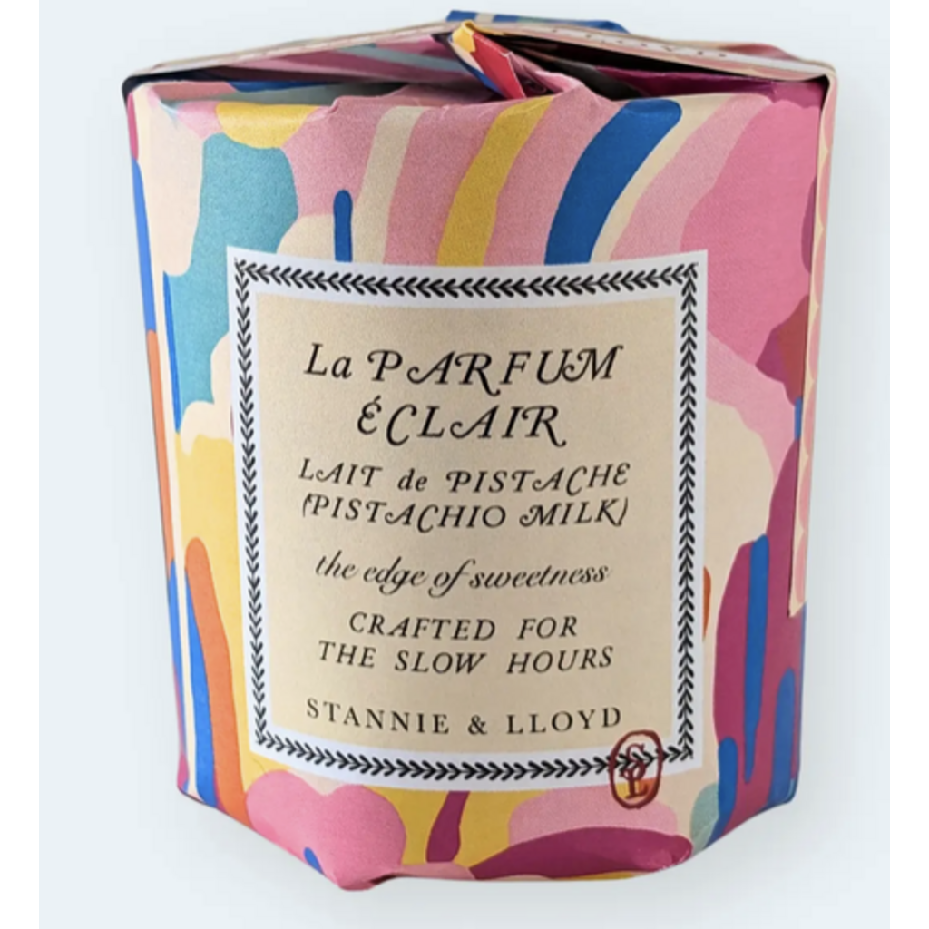 Happy Abstract Gift Wrap Candle