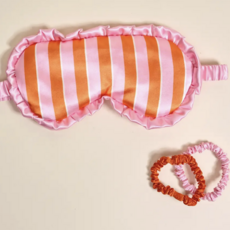 Beauty Sleep Mask-Sicily Stripes Pink