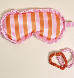 Beauty Sleep Mask-Sicily Stripes Pink