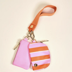 Sicily Stripes Pink Dynamic Duo Wristlet