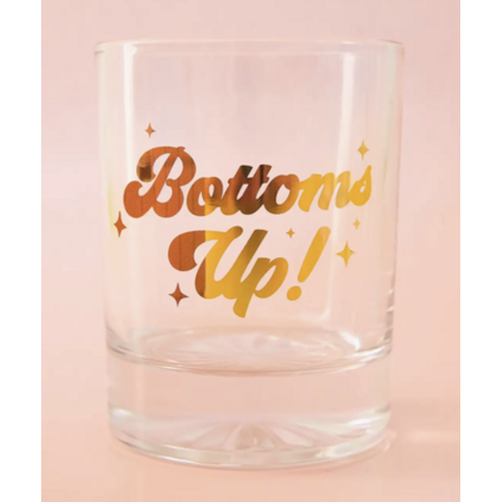 Bottoms Up! Gold Tumbler