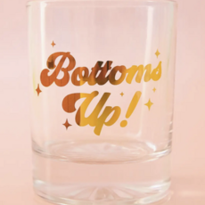 Bottoms Up! Gold Tumbler