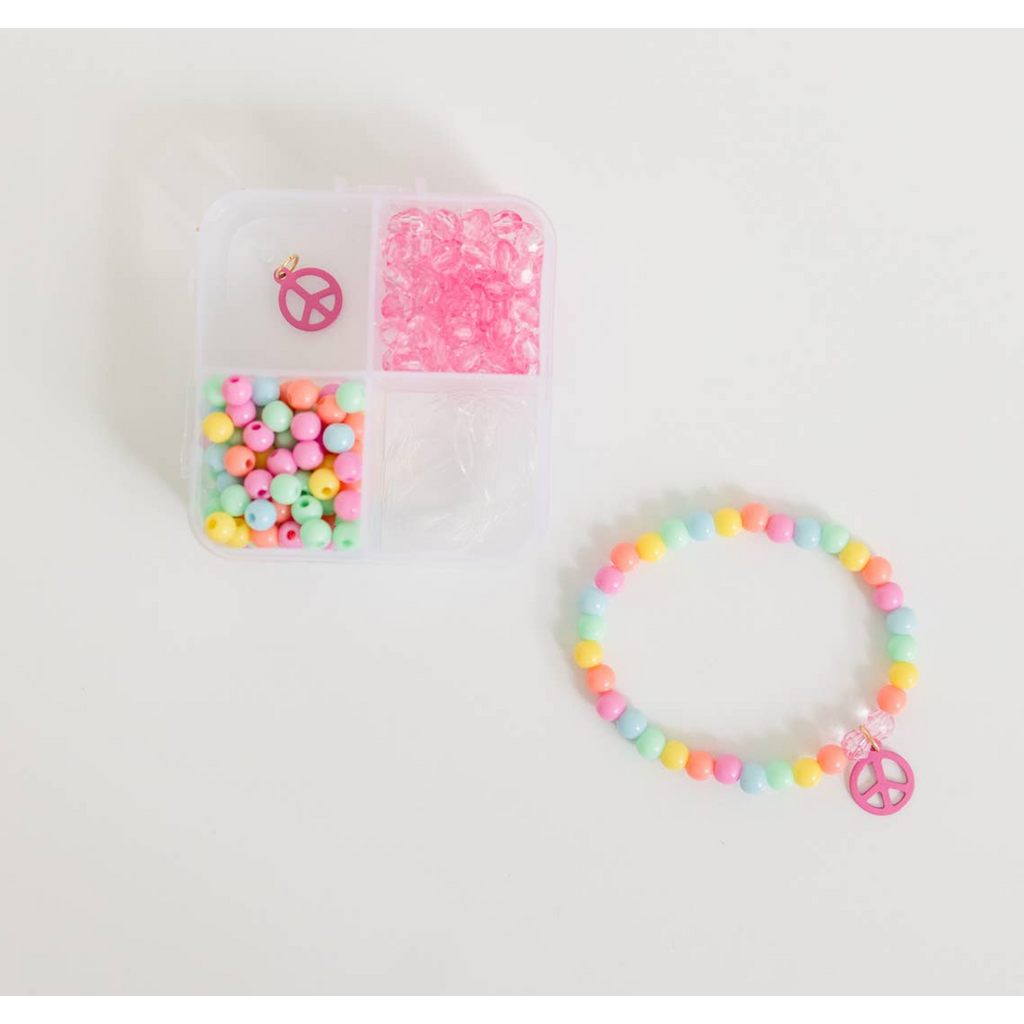 Mini Groovy Goals Diy Craft Kit, Peace Birthday Jewelry Kit
