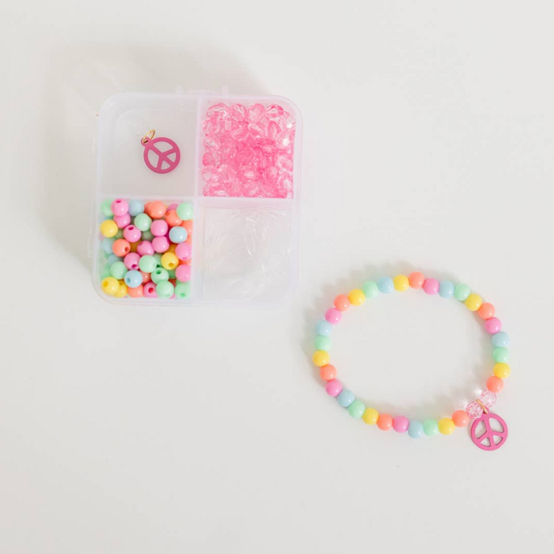 Mini Groovy Goals Diy Craft Kit, Peace Birthday Jewelry Kit