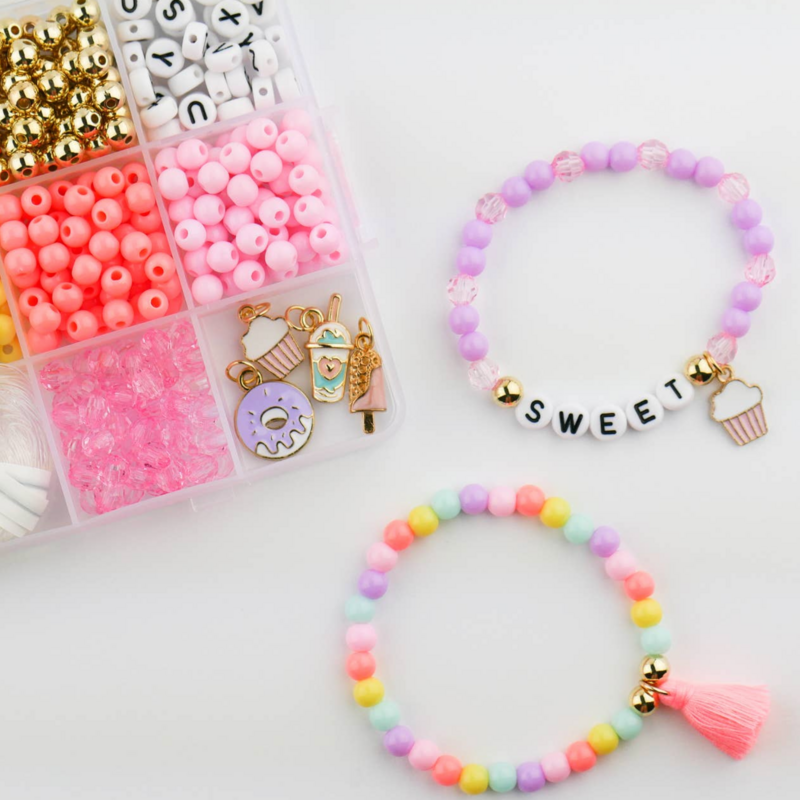 Sweet Treat Diy Stretchy Bracelet Craft Kit Candy Shop Gift