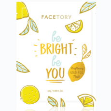 Be Bright Be You Gold Foil Face Mask