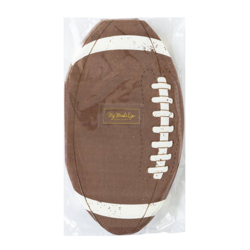 Football Shaped Dinner Napkins