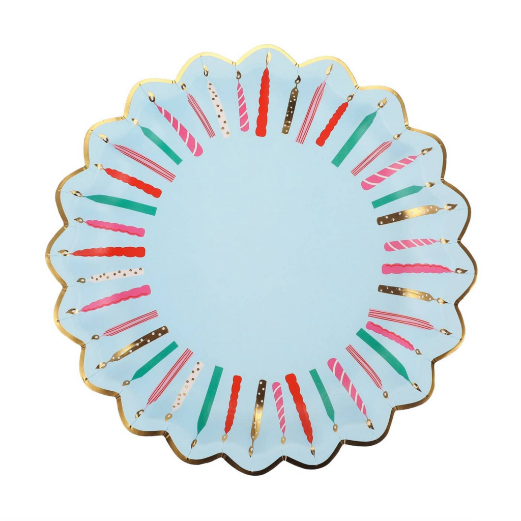 Birthday Candles Dessert Plates