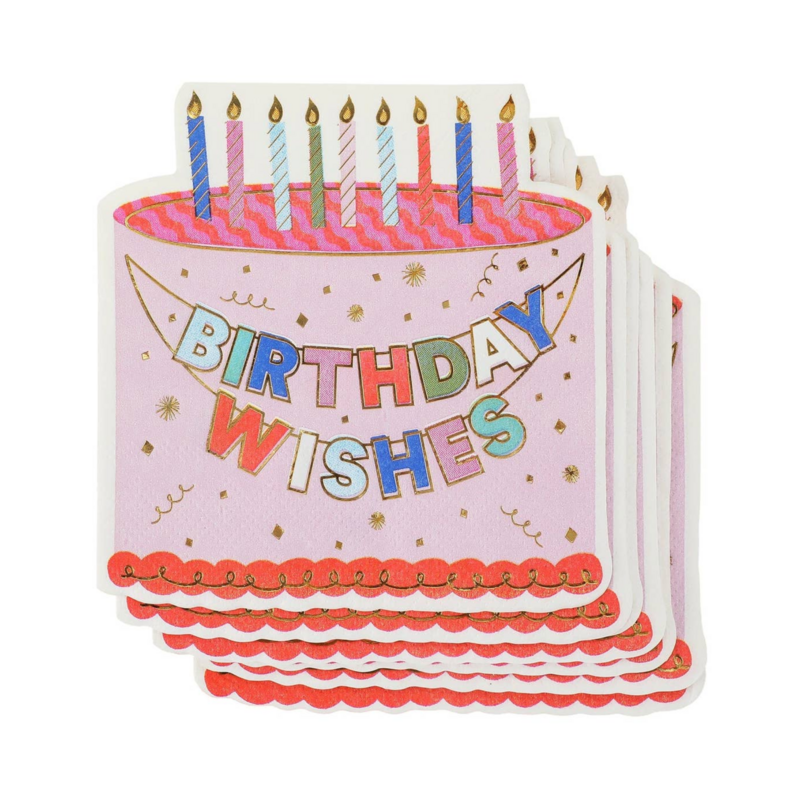 Birthday Wishes Cake Napkins