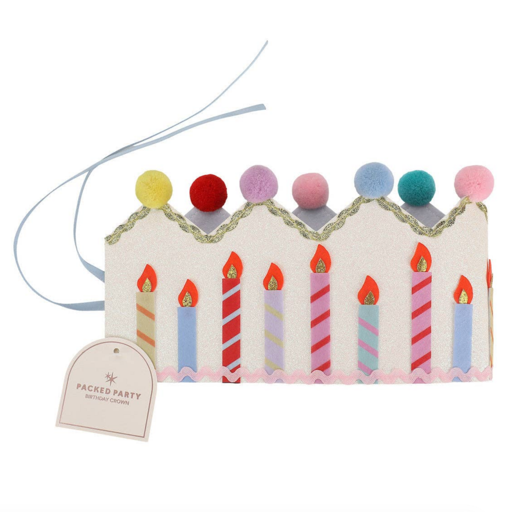 Birthday Wishes Reusable Pom Pom Crown