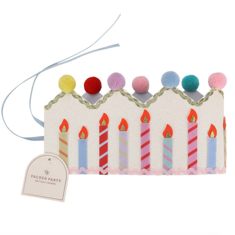 Birthday Wishes Reusable Pom Pom Crown