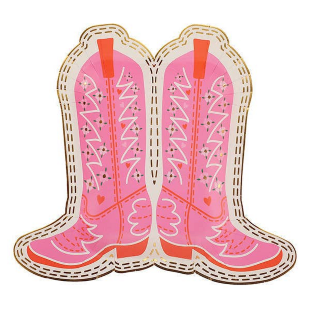 Cowboy Boot Dessert Plates