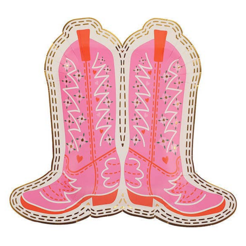 Cowboy Boot Dessert Plates
