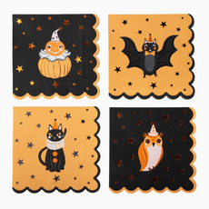 Vintage Halloween Character Large Napkins