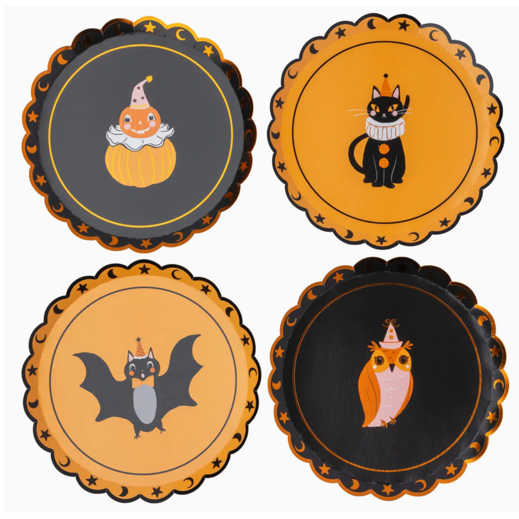 Vintage Halloween Character Small Plates
