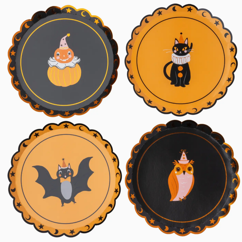 Vintage Halloween Character Small Plates