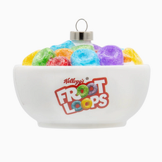 Froot Loop Glass Ornament