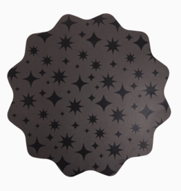 Sparks Fly Glossy Black Placemats
