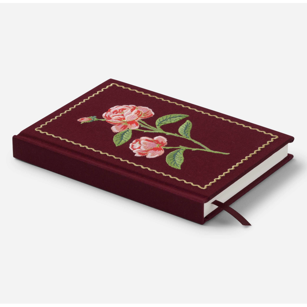 Roses Embroidered Journal