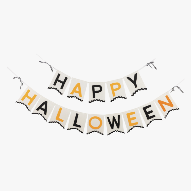 Felt Happy Halloween Banner