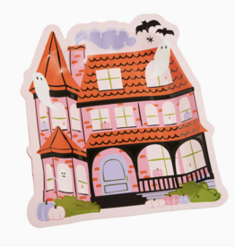 Pink-A-Boo Haunted House Dessert Plates