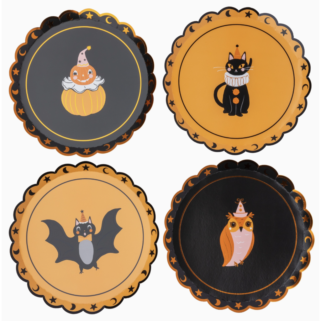 Vintage Halloween Character Small Plates