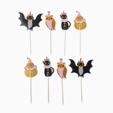 Vintage Halloween Character Cupcake Toppers