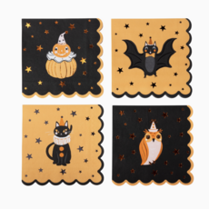 Vintage Halloween Character Large Napkins