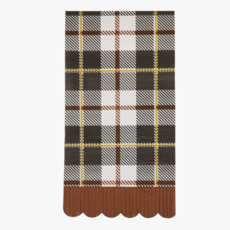Black Fall Plaid Dinner Napkins