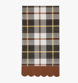 Black Fall Plaid Dinner Napkins