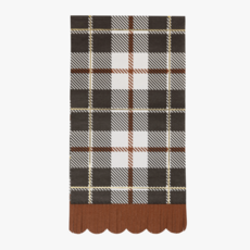 Black Fall Plaid Dinner Napkins