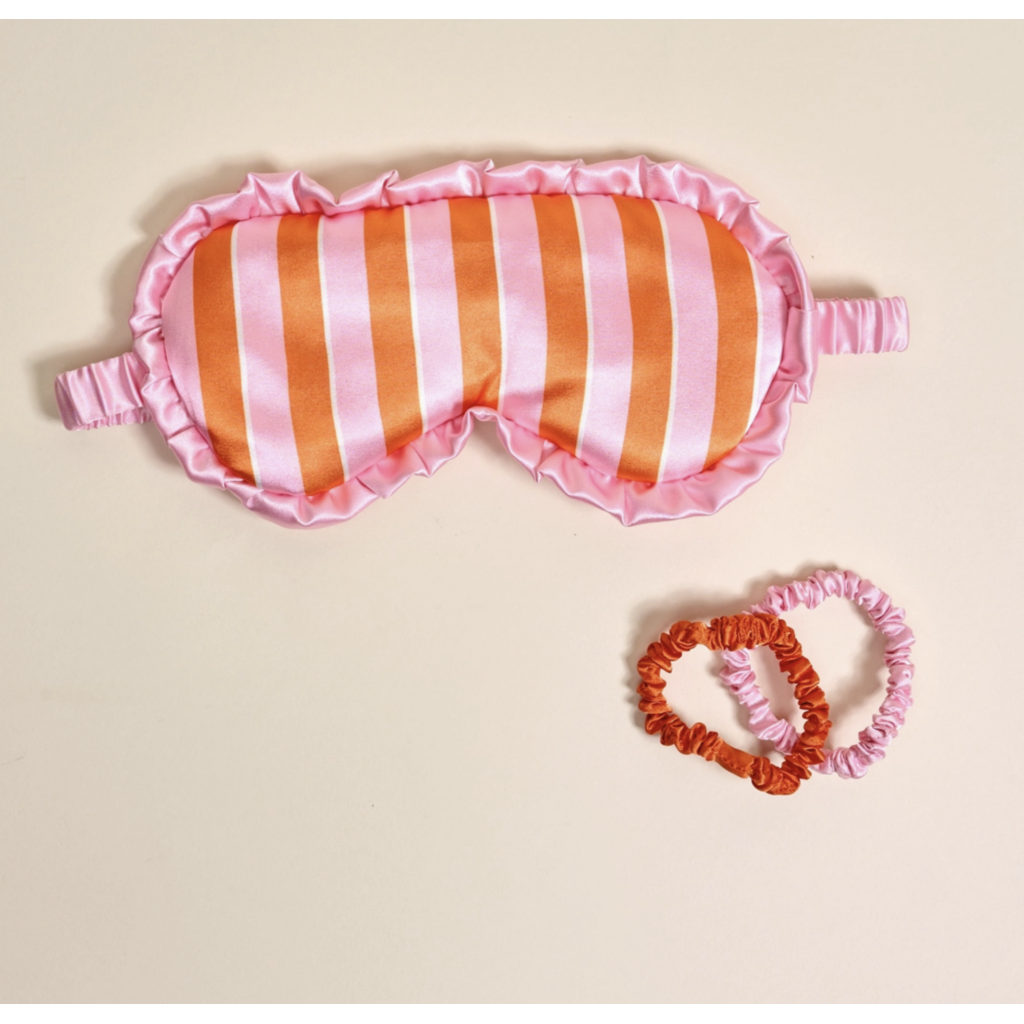 Sicily Stripes Pink Beauty Sleep Mask