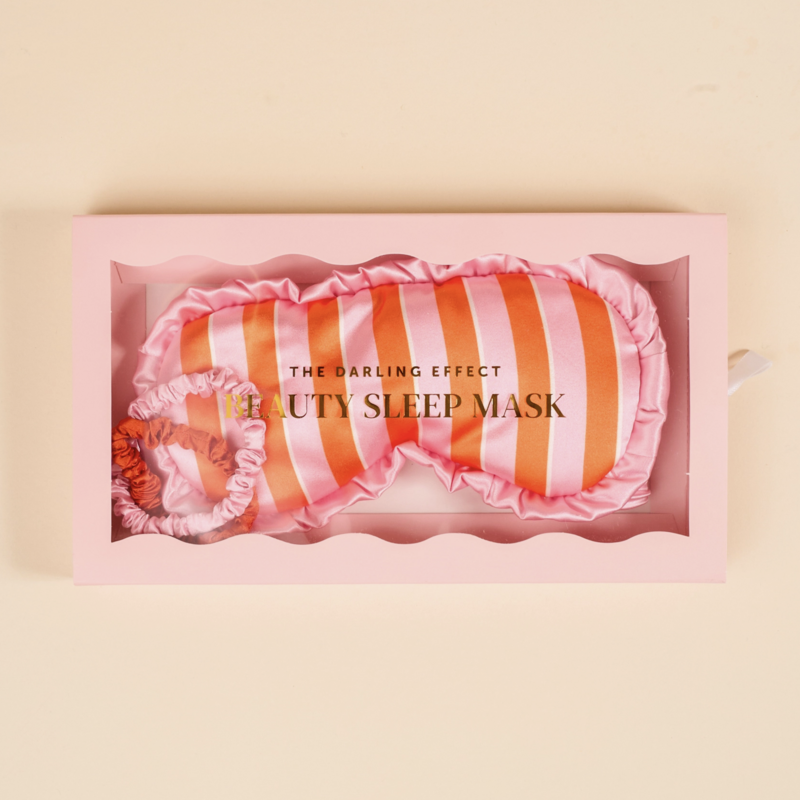 Sicily Stripes Pink Beauty Sleep Mask