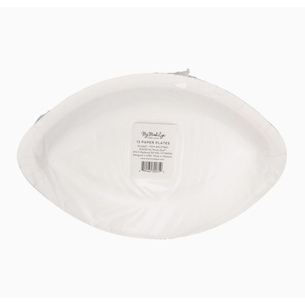 Football Shaped Plates
