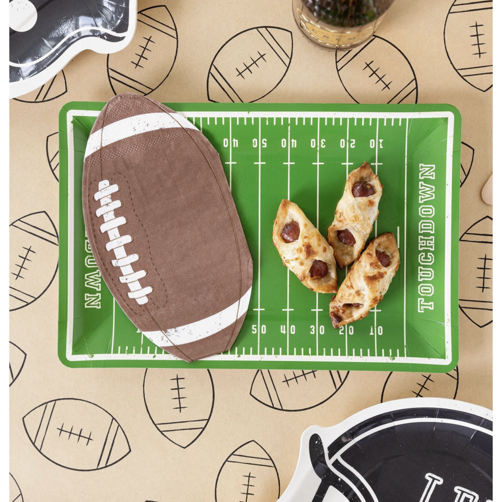 Football Shaped Dinner Napkins